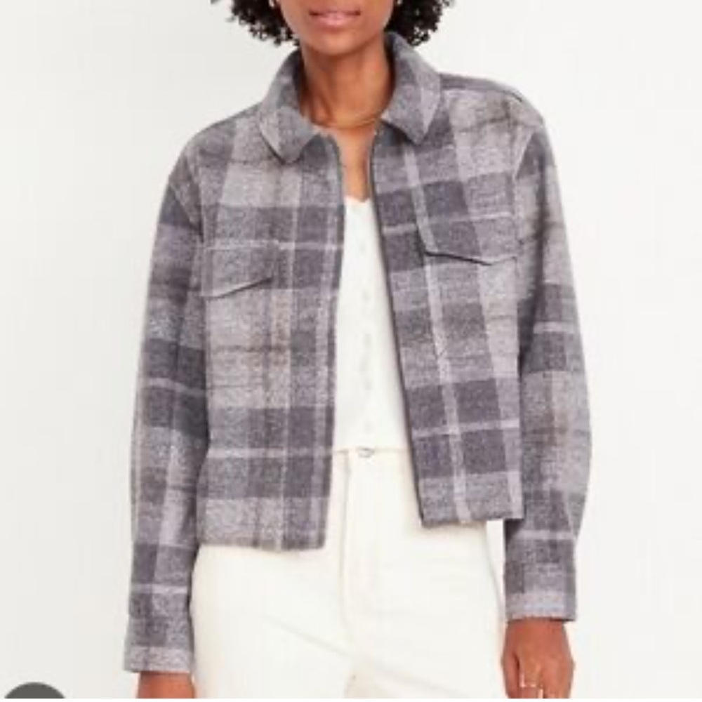 Old Navy plaid shacket